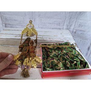 BlumChen‎ ornament gold filigree swing Victorian vi